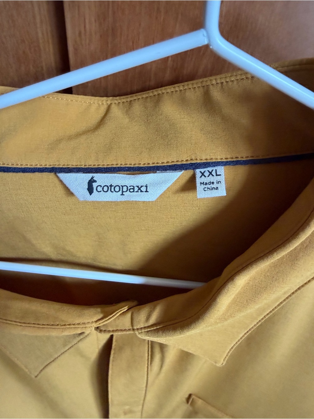 Cotopaxi Mustard Yellow Casual Button-Up Shirt